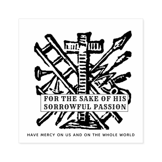JESUS DIVINE MERCY PRAYER RELIGIOUS CATHOLIC GUMMISTEMPEL (Prägung)