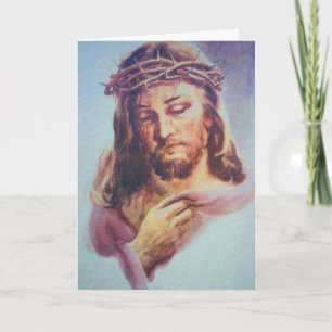 Jesus-Dorn-Grußkarte Karte