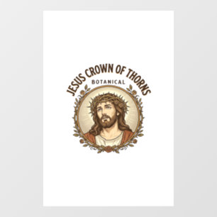 Jesus Dornenkrone Botanische Jesus Dornenkrone Fensteraufkleber