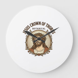 Jesus Dornenkrone Botanische Jesus Dornenkrone Große Wanduhr