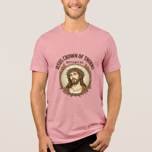 Jesus Dornenkrone Botanische Jesus Dornenkrone Tri-Blend Shirt
