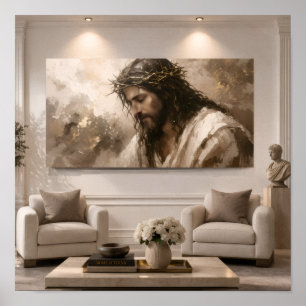 Jesus Dornenkrone Wandkunst Passion Christi Poster