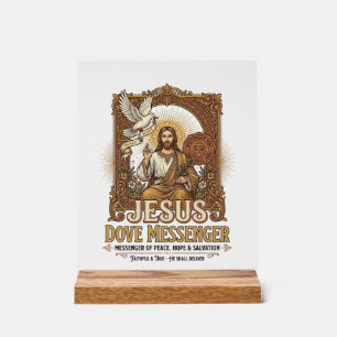 Jesus Dove Messenger Jesus Dove Messenger Christia Acrylschild