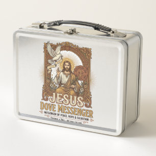 Jesus Dove Messenger Jesus Dove Messenger Christia Metall Brotdose