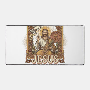 Jesus Dove Messenger Jesus Dove Messenger Christia Schreibtischunterlage