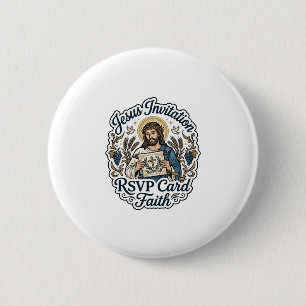 Jesus Einladung RSVP Karte Glaube Jesus Einladung  Button