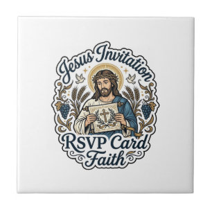 Jesus Einladung RSVP Karte Glaube Jesus Einladung Fliese