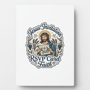 Jesus Einladung RSVP Karte Glaube Jesus Einladung  Fotoplatte