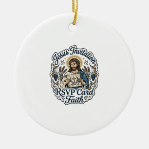 Jesus Einladung RSVP Karte Glaube Jesus Einladung Keramik Ornament