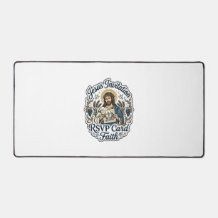 Jesus Einladung RSVP Karte Glaube Jesus Einladung  Schreibtischunterlage