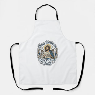 Jesus Einladung RSVP Karte Glaube Jesus Einladung Schürze