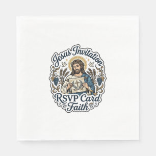Jesus Einladung RSVP Karte Glaube Jesus Einladung Serviette