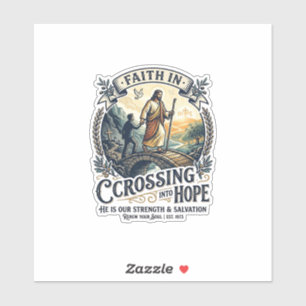 Jesus Einwanderung Neu anfangen Mut T-Shirt Chri Aufkleber