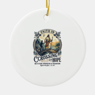 Jesus Einwanderung Neu anfangen Mut T-Shirt Chri Keramik Ornament