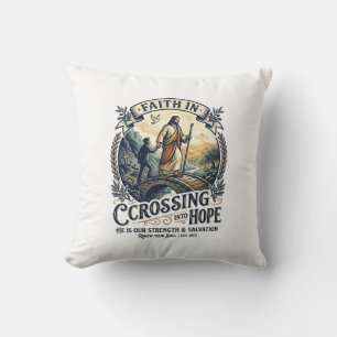 Jesus Einwanderung Neu anfangen Mut T-Shirt Chri Kissen