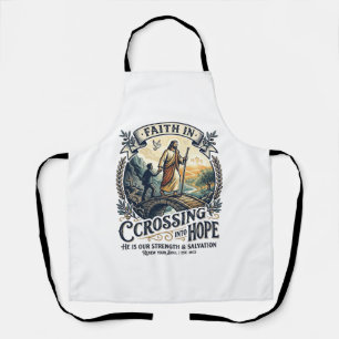 Jesus Einwanderung Neu anfangen Mut T-Shirt Chri Schürze