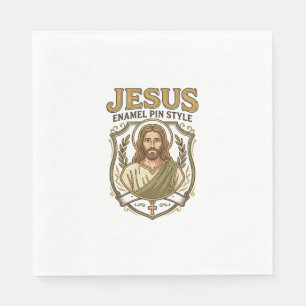 Jesus Emaille Pin Stil Jesus Emaille Pin Christlic Serviette