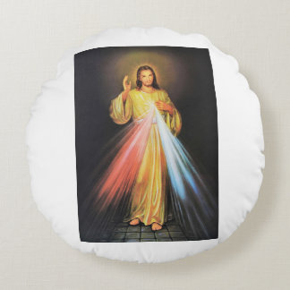 Jesus en ti confio rundes kissen