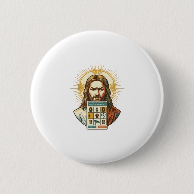 Jesus Endloses Captcha-Verifizierung Ampeln  Button (Vorderseite)