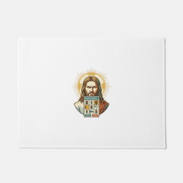 Jesus Endloses Captcha-Verifizierung Ampeln  Fußmatte (Vorderseite)