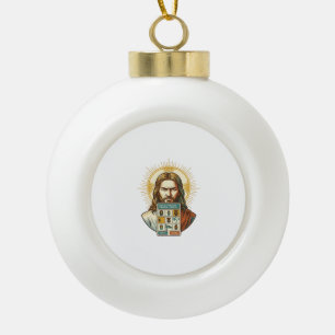 Jesus Endloses Captcha-Verifizierung Ampeln Keramik Kugel-Ornament