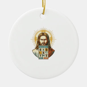 Jesus Endloses Captcha-Verifizierung Ampeln Keramik Ornament