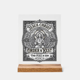Jesus Entrümpeln Sauberes Zuhause-Shirt Christlich Acrylschild