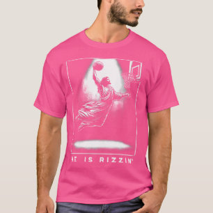 Jesus er ist Rizzins Basketball Ostern Christlich T-Shirt