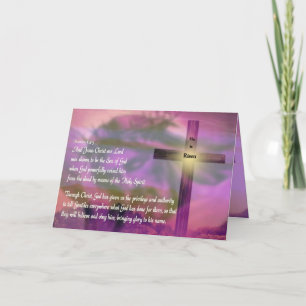 Jesus - Er ist verschwiegen - Ostern Lila Feiertagskarte