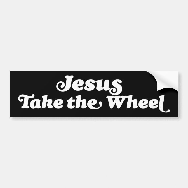 Jesus ergreift das Christliche Gebet Autoaufkleber (Vorne)