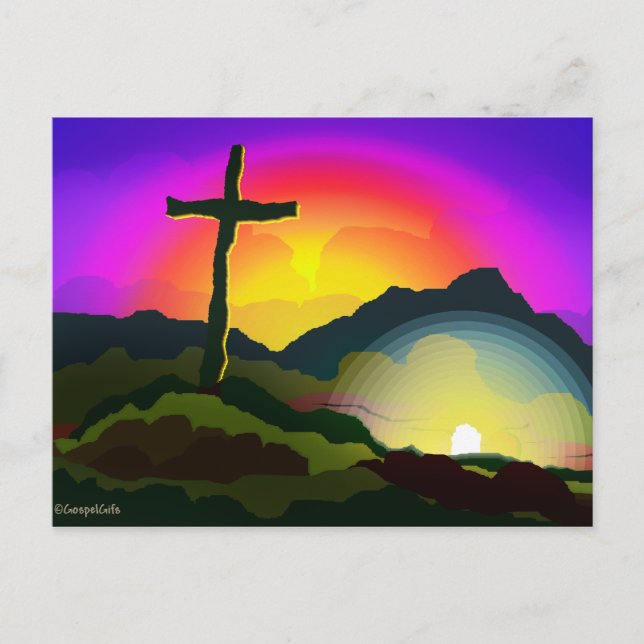 Jesus erobert das Grab Postkarte (Vorderseite)