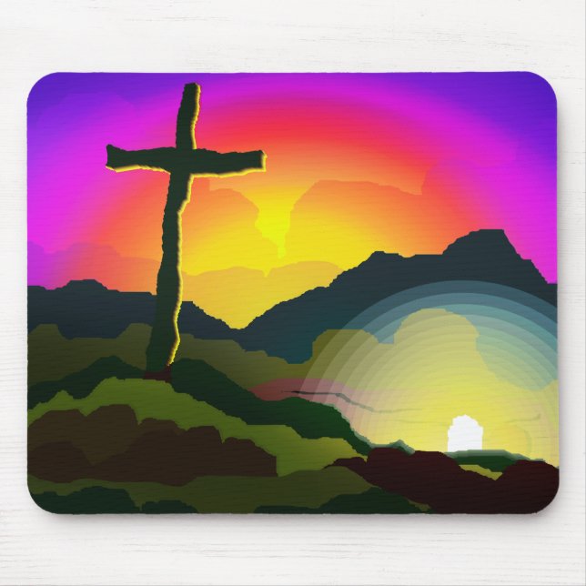Jesus erobert Tod Mousepad (Vorne)