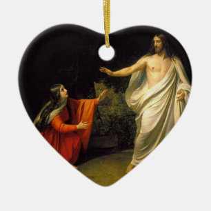 Jesus erscheint zu Maria Magdalena nach seinem Keramikornament