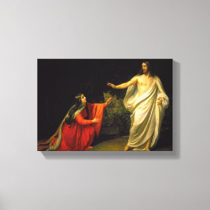 Jesus erscheint zu Maria Magdalena nach seinem Leinwanddruck