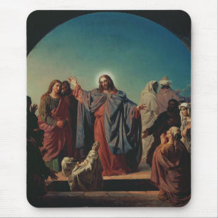 Jesus erweckt Lazarus von Robert Wilhelm Ekman  Mousepad