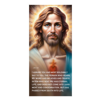 Jesus erzählt, der genau ewiges Leben hat Fotodruck