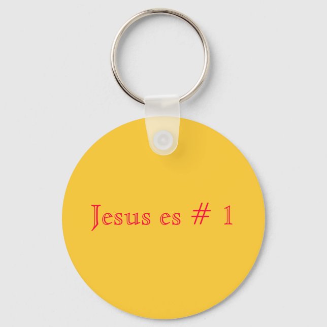 Jesus es # 1 schlüsselanhänger (Vorderseite)