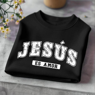 Jesús Es Amor Détresse Chrétienne T-shirt Espagnol