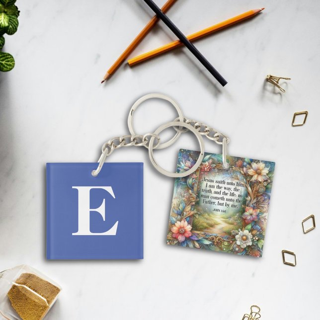 Jésus est la façon dont Floral Monogramme chrétien (Créateur téléchargé)