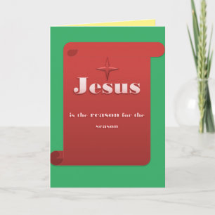 Jésus est la raison de la Carte de voeux