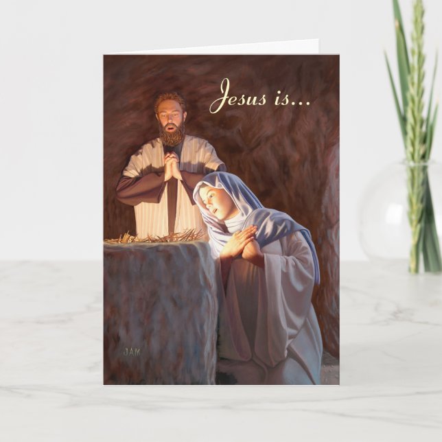 Jésus est la raison de la carte de voeux de saison (Devant)