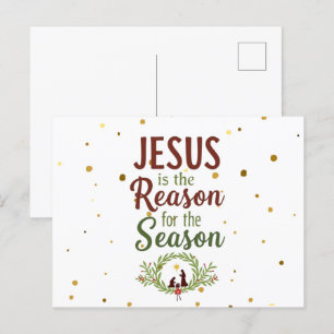 Jésus Est La Raison De La Carte Postale De La Sais