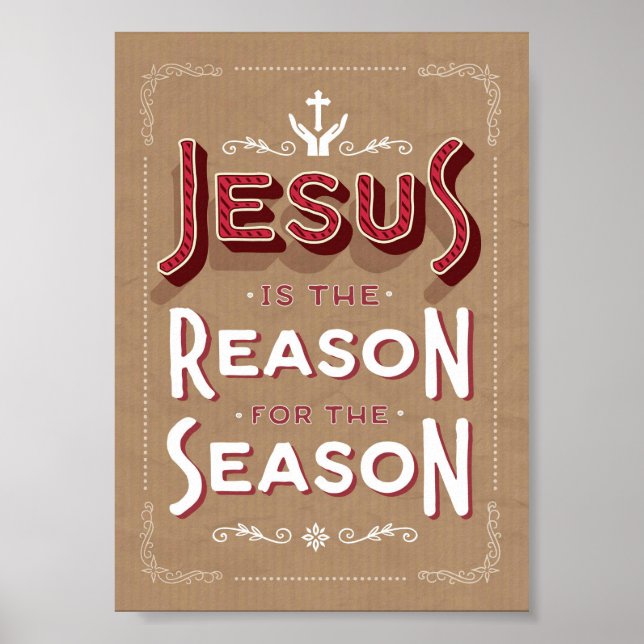 Jesus est la raison de la saison Poster d'art (Devant)