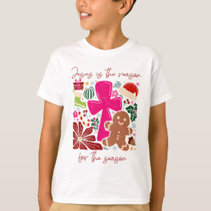 Jésus est la raison de la saison T-shirt garçon