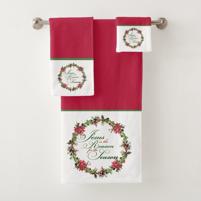 Jésus est la raison de l'ensemble de serviettes de (En situation)