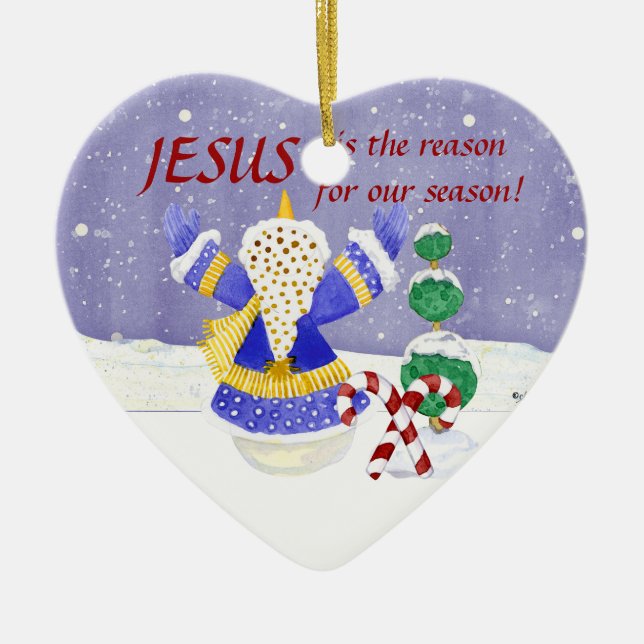 Jésus est la raison de notre saison Ornement (Devant)