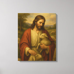 Jésus est la toile murale Shephard #4™ LDS