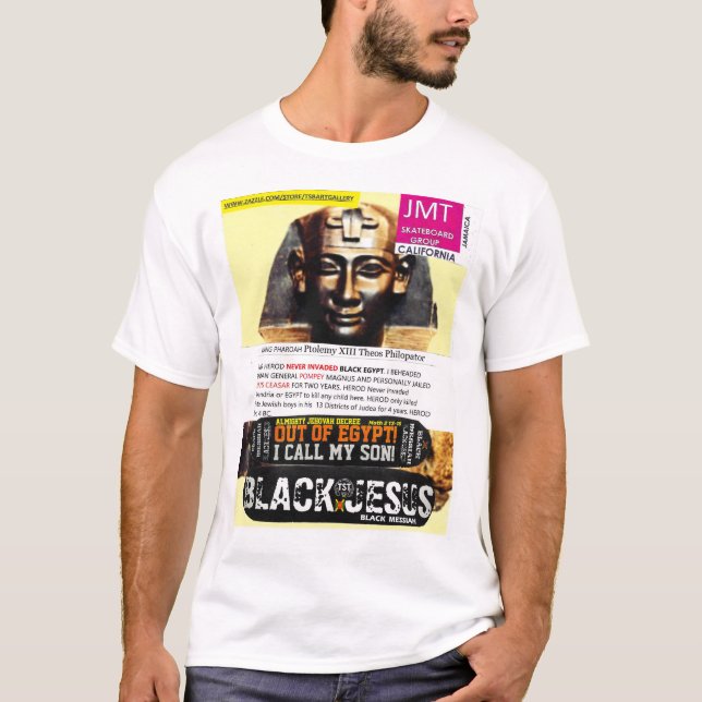 JÉSUS EST LE T-shirt de base masculin NOIR (Devant)