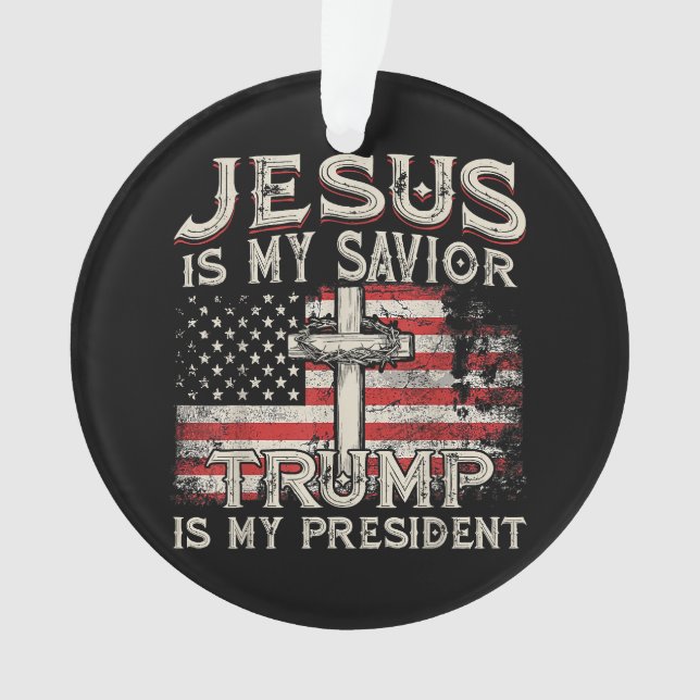 Jésus Est Mon Sauveur Trump Est Mon Président Amér (devant)