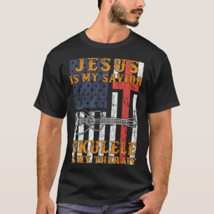Jésus est mon sauveur ukulele est mon sweat - shir
